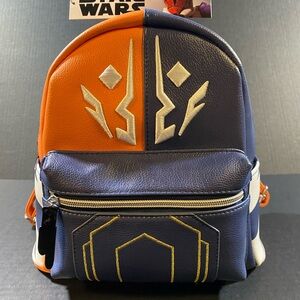 Star Wars Ahsoka Clone Wars Orange and Blue mini Backpack